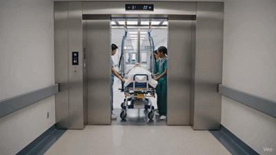 Hospital Elevator Interior
